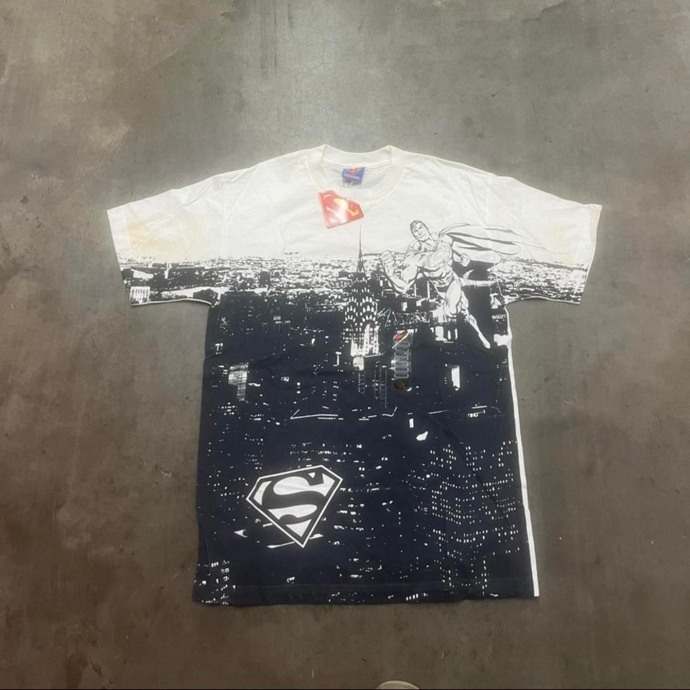 NWT vintage Superman dc comics‎ aop tshirt
